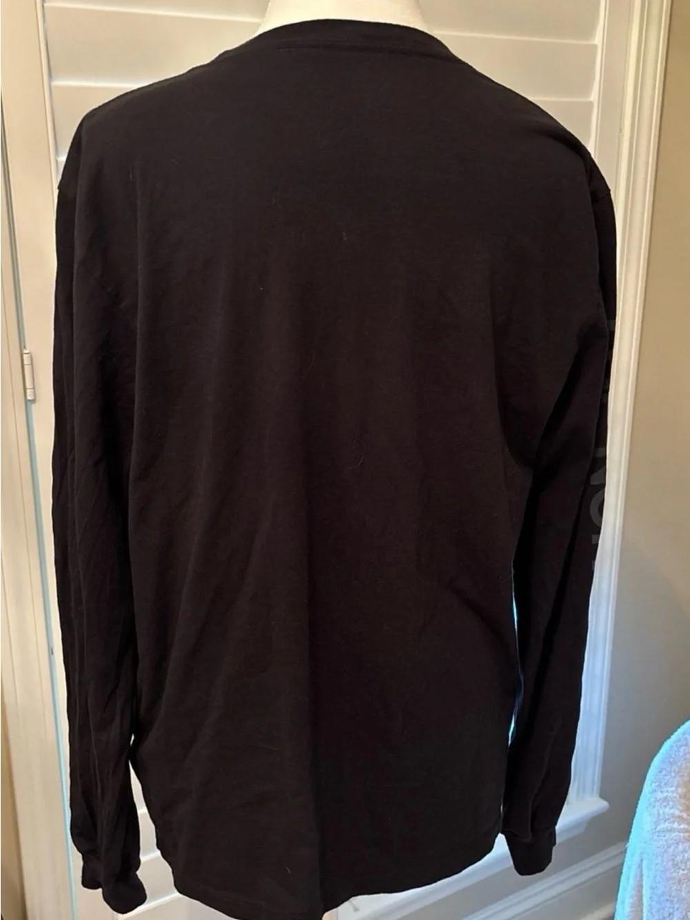 The North Face Black Long Sleeve Crew Tee with Subtle Logo